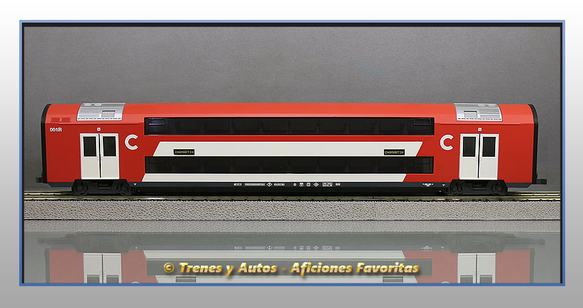 Coche pasajeros cercanias ESB-001R de 2 pisos - Renfe